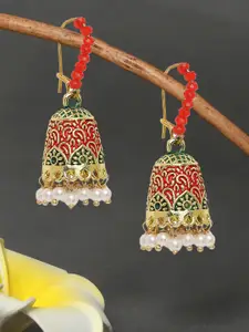 OOMPH Dome Shaped Jhumkas Earrings