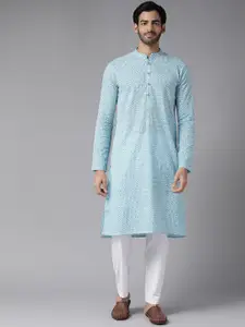 See Designs Men Geometric Printed Pure Cotton Kurta