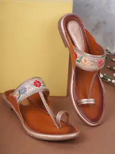 Style Shoes Women Embellished One Toe Flats