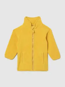max Boys Yellow Solid Sweater