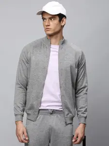 Dennis Lingo Men Grey Solid Sweatshirt