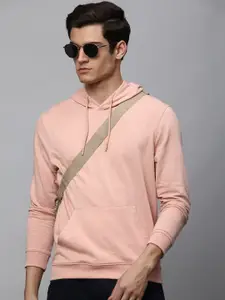 Dennis Lingo Men Pink Hooded Sweatshirt
