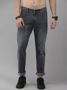 The Roadster Lifestyle Co. Men Grey Slim Fit Light Fade Stretchable Jeans