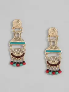 Sangria Circular Drop Earrings