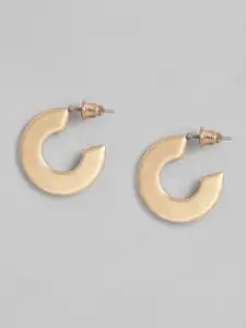 Sangria Gold-Toned Circular Half Hoop Earrings