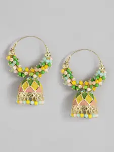 Sangria Beaded Dome Shaped Jhumkas