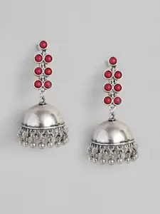 Sangria Studded Dome Shaped Jhumkas