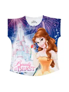 Disney by Wear Your Mind Girls Purple Printed Top