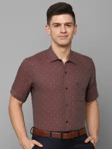 Allen Solly Men Brown Slim Fit Printed Casual Shirt