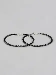 Sangria Set of 2 Beaded Anklets