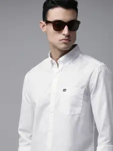 Arrow Sport Men White Original Slim Fit Casual Shirt