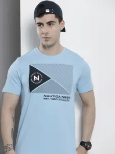 Nautica Men Brand Logo Printed T-shirt