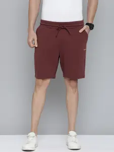 Levis Men Rust Red Solid Pure Cotton Shorts