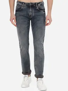 JADE BLUE Men Blue Narrow Slim Fit Highly Distressed Heavy Fade Jeans