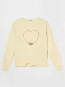 Fame Forever by Lifestyle Girls Cream-Coloured Embroidered Pullover