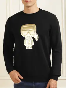 Karl Lagerfeld Men Black Sweatshirt
