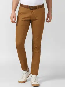 Peter England Casuals Men Brown Skinny Fit Trousers