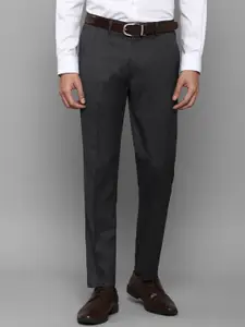 Louis Philippe Men Grey Slim Fit Trousers