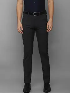Louis Philippe Men Black Slim Fit Trousers