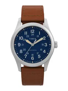 Timex Men Printed Dial & Leather Straps Analogue Watch TW2V00700
