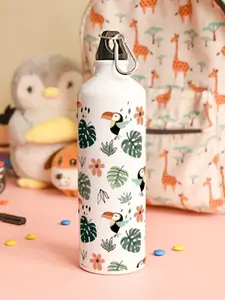 Indigifts Palm Leaves Printed Aluminum Water Bottle