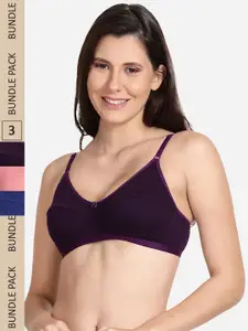 shyaway Pack Of 3 Non Padded  Bra