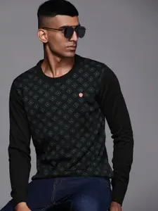 Raymond Men Self Design Pullover