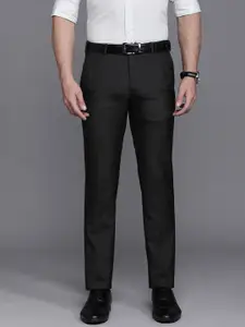 Raymond Men Checked Slim Fit Formal Trousers