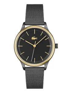 Lacoste Women Black Dial & Stainless Steel Bracelet Style Analogue Watch 2001210