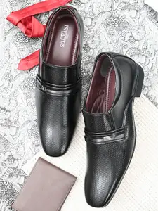 INVICTUS Men Black Solid Formal Slip-On Shoes