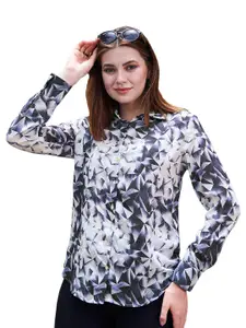 NEOFAA Women Geometric Casual Shirt