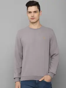 Louis Philippe Men Grey Sweatshirt