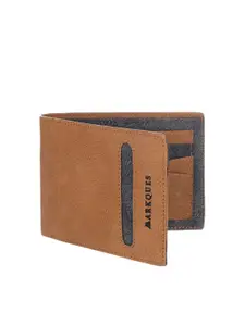 MARKQUES Men Three Fold Wallet with SIM Card Holder
