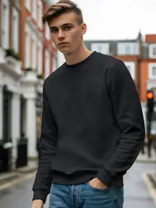 Bewakoof Men Black Sweatshirt