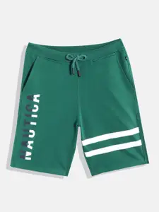 Nautica Boys Pure Cotton Brand Logo Printed Shorts