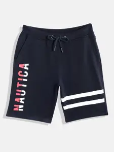 Nautica Boys Pure Cotton Brand Logo Printed Shorts