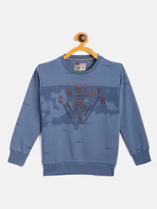 Duke Boys Blue Printed  Cotton Sweatshirt