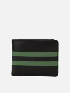 FOREVER 21 Men Striped PU Two Fold Wallet