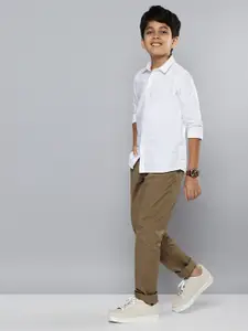 Nautica Boys Solid Regular Fit Chinos