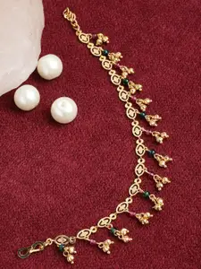 PANASH Women Gold-Plated Charm Bracelet