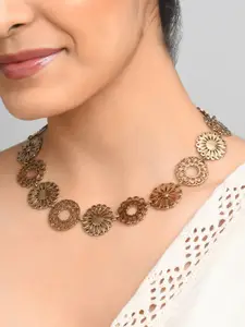 ToniQ Women Gold-Plated Bohemian Necklace
