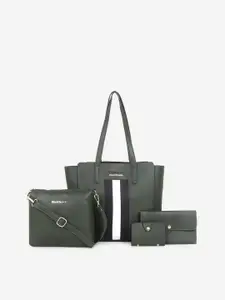 Black Spade Women Set of 4 Green Hand Bags