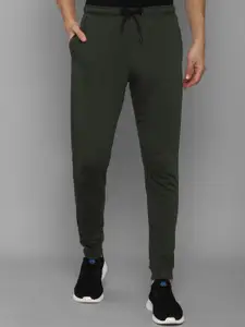 Allen Solly Men Olive Solid Cotton Joggers