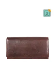 Sassora Women Leather RFID Two Fold Wallet