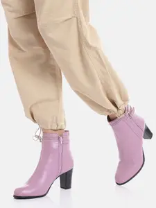 CORSICA Women Mid-Top Block Heel Regular Boots with Buckle Detail