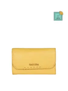 Sassora Women Leather Three Fold Wallet