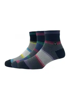 Allen Solly Men Pack Of 3 Colourblocked Above Ankle Length Socks
