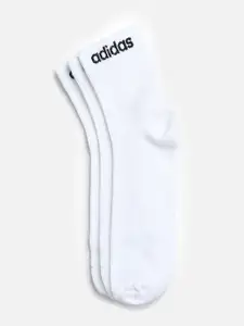 ADIDAS Men Pack Of 3 Solid Ankle Length Socks