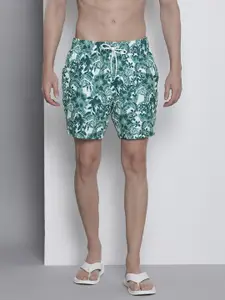 Nautica Men Mid-Rise Tropical Printed Swim Shorts