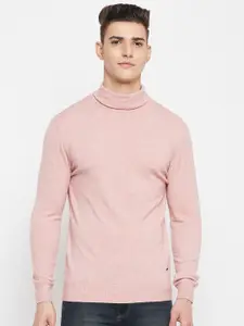 Duke Men Pink Solid Pullover